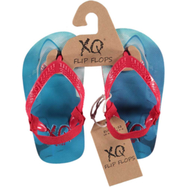 XQ Footwear - Jongens - Slippers - Haai - Blauw - Rood