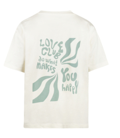 No Way Monday - T-shirt - Backprint - Off White - Loose Fit