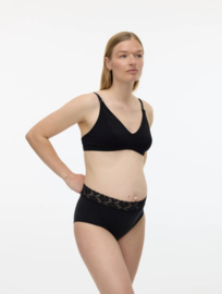 Mamalicious - MLLEYLA - BH's - 2-in-1 - Zwart - Wit - 2-pack