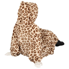 Apollo - Kids - Huggle - Hoodie - Luipaard - Bruin - Maat 128/158