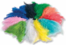 Gekleurde - Fleece - Veren - 100 - Gram - Assortiment