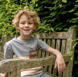 Koko Noko - T-shirt - Grijs - Korte - Mouw - Maat 134