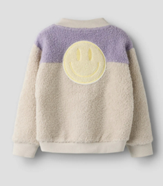 Name It - Vest - NMFBalissea - Teddy - Smiley - Pumice Stone