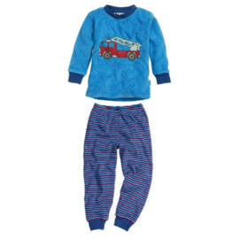 Playshoes - Pyjama - Brandweer - Badstof - Blauw
