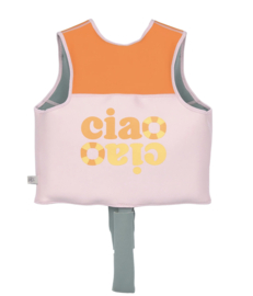Lässig - Zwemvest - Hondje - Orange - Roze - Maat 92/98 - 2/3 jaar