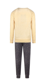 Charlie - Choe - Meisjes - Pyjama - Homewear - Set - Off - White - Velours