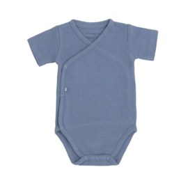 Baby's - Only - Overslagromper - Korte - Mouw - Pure - Vintage  - Blue