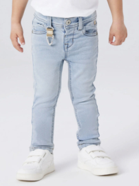 Name It - Broek - NMMTheo - Slim Fit - Light Blue Bleached Denim
