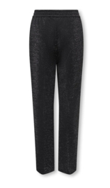 Only - Broek - KOGPOPTRASH-SUKI - Glitters - Black Silver Lurex