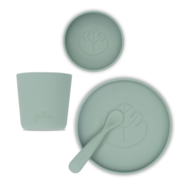 Jollein - Dinerset - Siliconen - Ash - Green