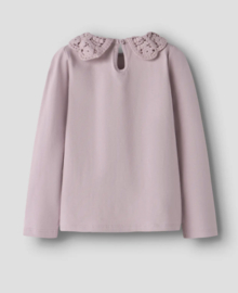 Name It - T-shirt - Top - NMFTuaja - Kanten Detail - Dawn Pink