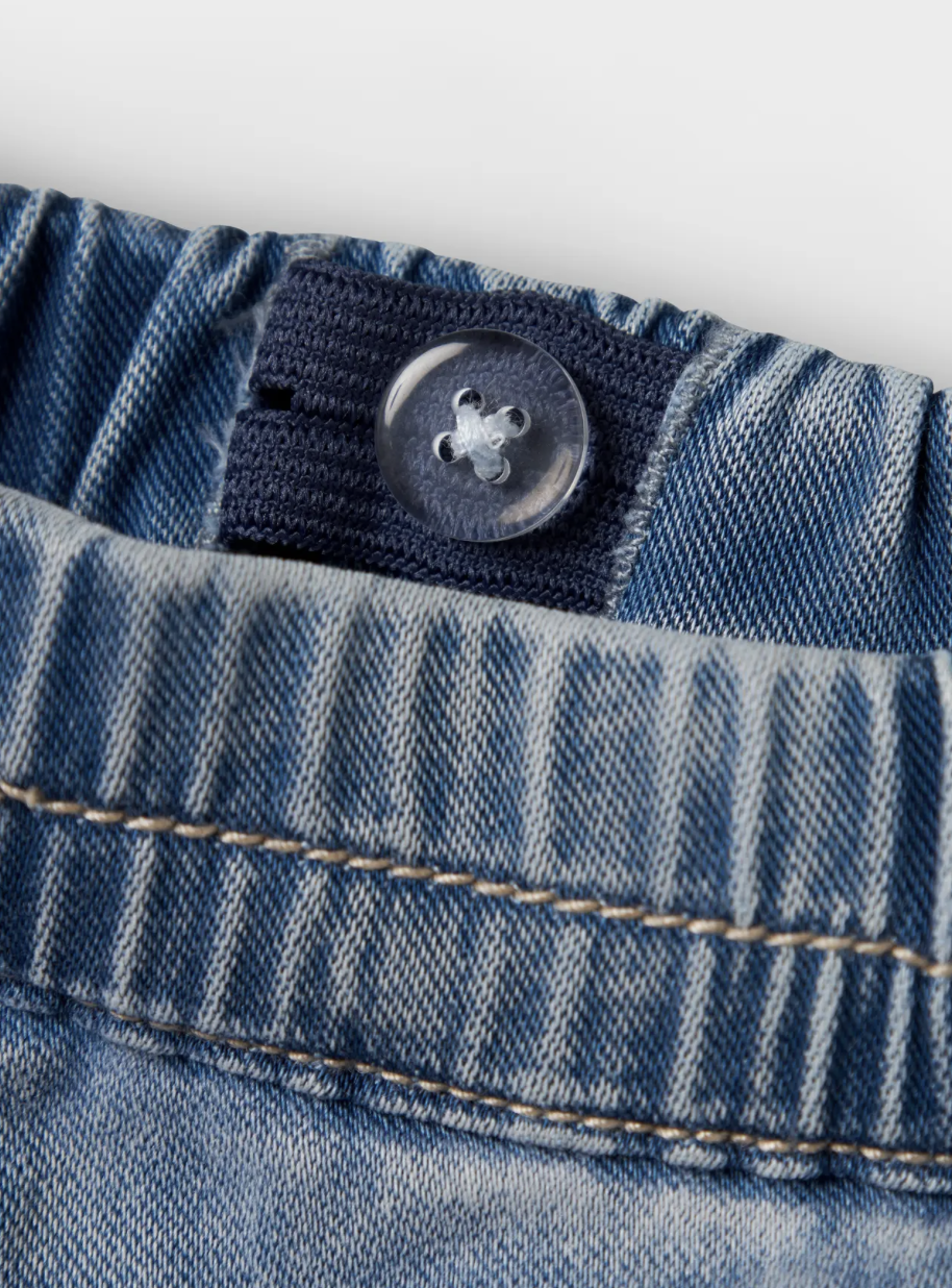 Name It - Broek - Rose - Frill Jeans - Medium Blue Denim