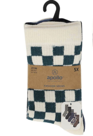 Apollo - Sokken - Smiley's - Groen - 5-pack