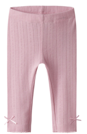 Name It - Legging - Happy - Cameo pink - Strikjes