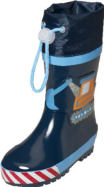 Playshoes - Regenlaarzen - Bouwplaats - Blauw