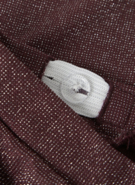 Name It - Flared Broek - NMFROISIN - Burgundy - Glitters