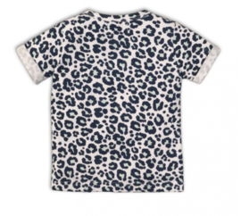 Dirkje - Baby - T-shirt - Tijgerprint - Blauw - Maat 62