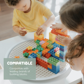 Inspire My Play - The Play Tray - Building - Block - Mat - Stone - 2 zijdes