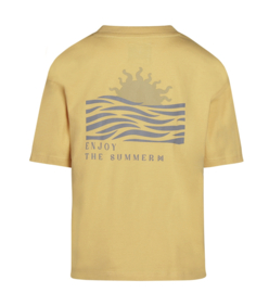 Koko Noko - T-shirt - Korte - Mouw - Geel - Backprint
