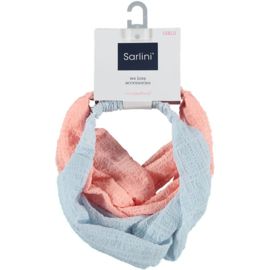 Sarlini - Haarband - Girls - 2-pack - Roze - Blauw