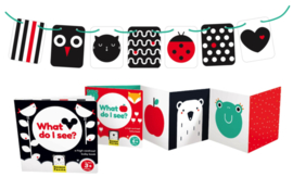 Banana - Panda - Hoog - Contrast - Baby - Pakket - +0 +3m +6m