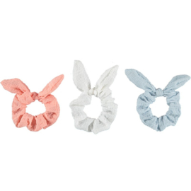 Sarlini - Scrunchies - Girls - 3-pack - Roze - Blauw