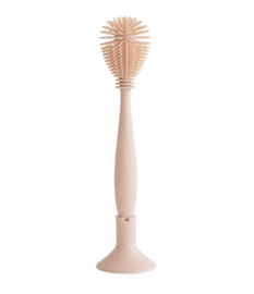 Mushie - Siliconen - Flessenborstel - Vaatwasbestendig - Blush