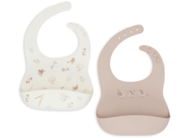 Jollein - Baby - Slabben - Siliconen - Lovely Birds - 2 stuks