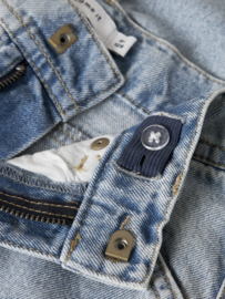 Name It - Broek - NKMRyan - Bermudashort - Light Blue Bleached Denim