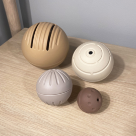 Nuuroo - Neo - Siliconen - Ballen - Bruine Tinten - 4 stuks