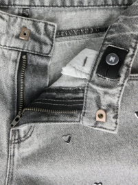 Name It - Broek - NKFROSE - Hartjes studs - Lichtgrijs