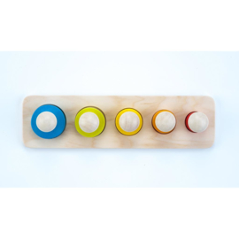 Sorteerplank - Ronde - Vormen - Rubberhout - Brede - Pin