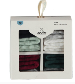 Apollo - Baby - Sokjes - Set van 7 paar - In cadeauverpakking