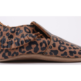 Bobux - Leren - Slofjes - Caramel - Leopard