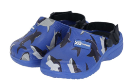 XQ Footwear - Tuinklompen - Haai - Blauw