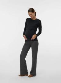 Mamalicious - MLKERRIE - Longsleeve - Top  - 2-in-1 - T-shirt - Zwart