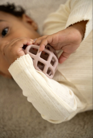 Baby’s Only - Sensorische - Siliconen - Speelballen - Oud Roze - Warm Linen - 2-pack