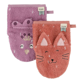 Trixie - Washandjes - 2-pack - Mrs. Cat & Mrs. Peacock