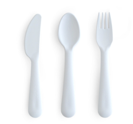 Mushie -Bestekset - Powder - Blue