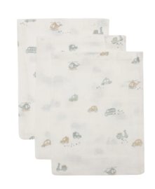 Jollein - Hydrofiele - Washandjes - On the go - 15x20 cm - 3 stuks