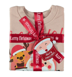 Baby - Kerstsweater - Kersttrui -Licht - Roze - Kerstman
