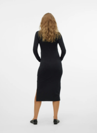 Mamalicious - Jurk - MLEVA - U-hals - Zwart