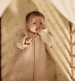 Jollein - Slaapzak met afritsbare mouw - Rond - Merino Wol Felted - Naturel