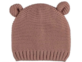 Sarlini - Knit - Baby - Kindermuts - Sjaal - Light - Pink - Oortjes