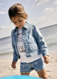 Name It - Jacket - NMFHarper - Light Blue Denim - Bloemetjes