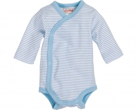 Playshoes - Wikkel - Romper - Lange - Mouw - Blauw - Gestreept