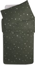 Jollein - Dekbedovertrek - Met - Sloop - 100x135/140cm - Stargaze - Leaf - Green