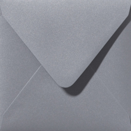 Envelop Zilver glanzend - 14 x 12,5 cm