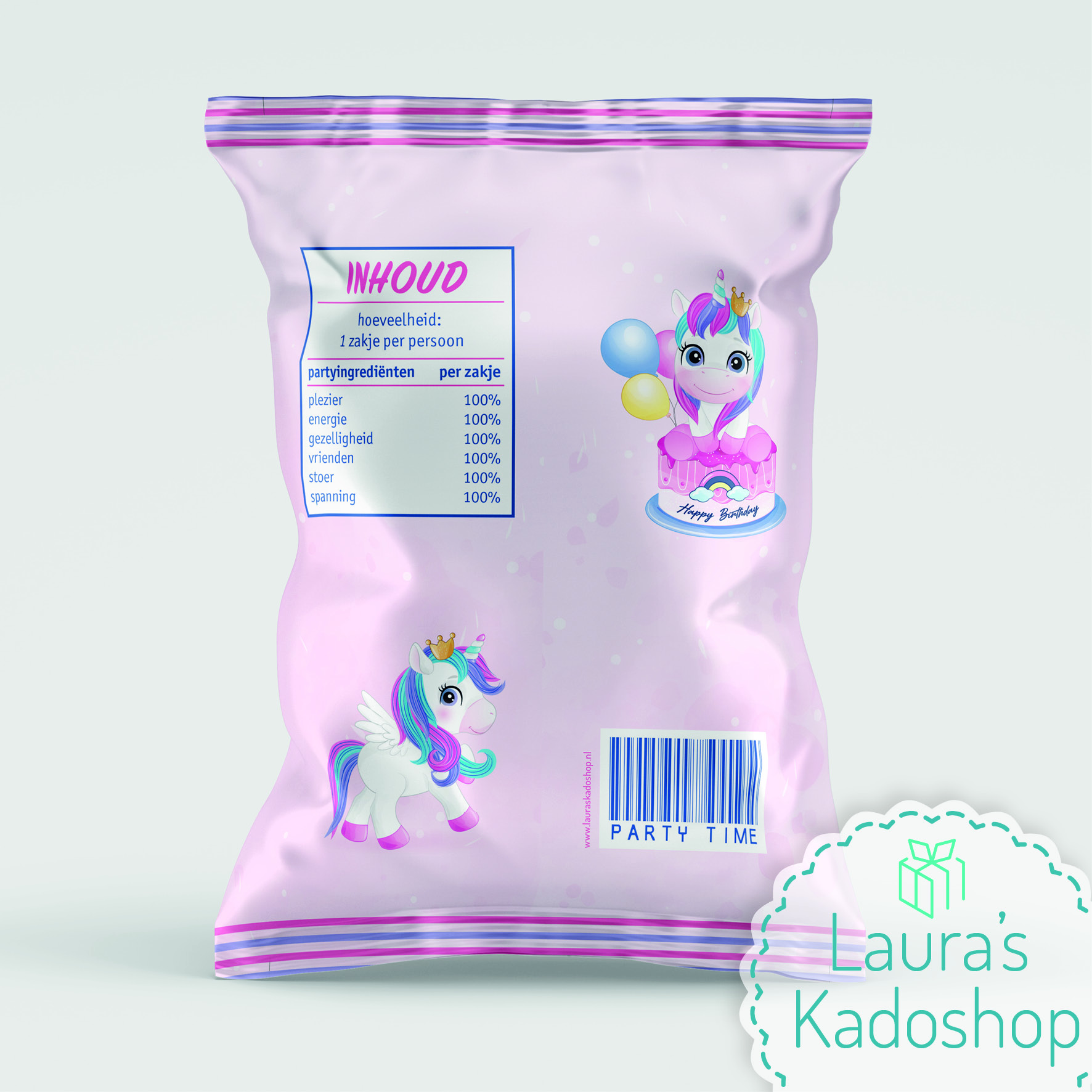 Chipszak - Unicorn [roze]
