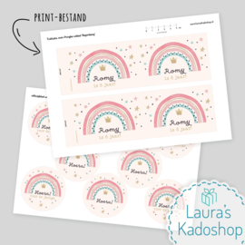 Pringles wikkel - Regenboog (print-bestand)